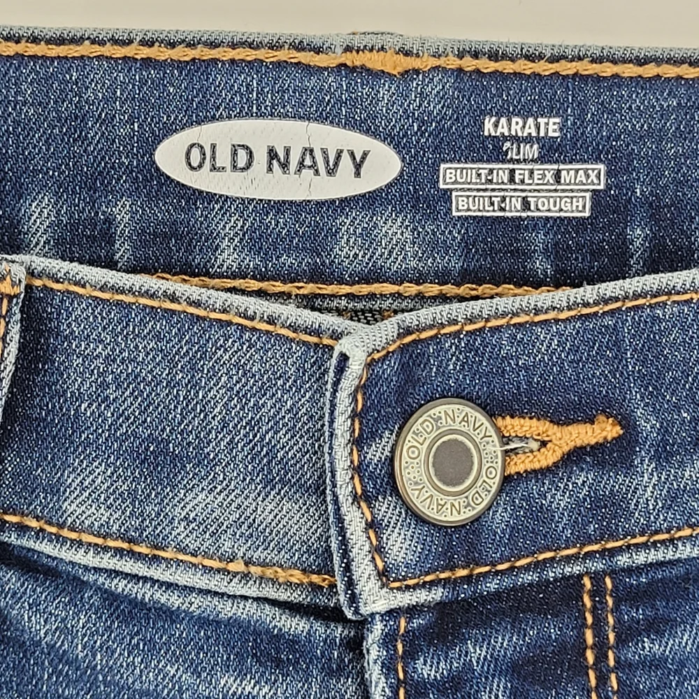 Old Navy Jeans Size 14 Slim Karate Built-in Flex Med Dark Wash Stretch Denim